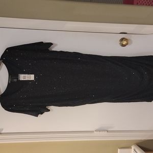 NWT INC  black sequined dress